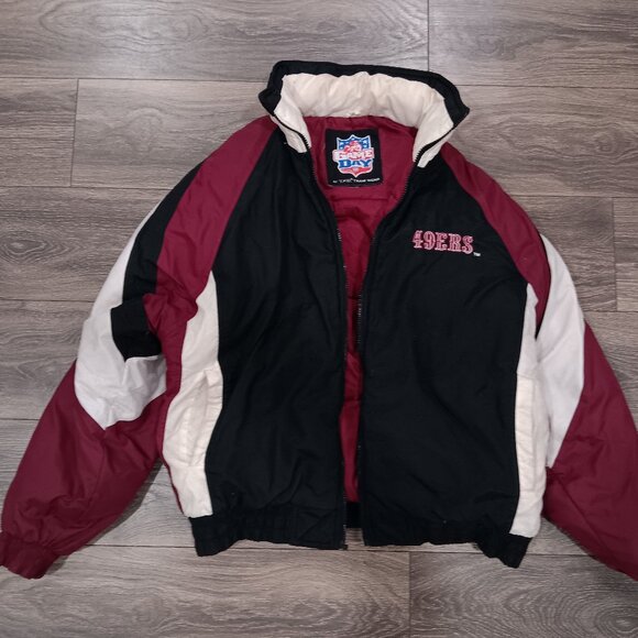 Vintage San Francisco 49ERS Jacket Size XL NFL Game Day T.F.G. Team Wear - Picture 5 of 12